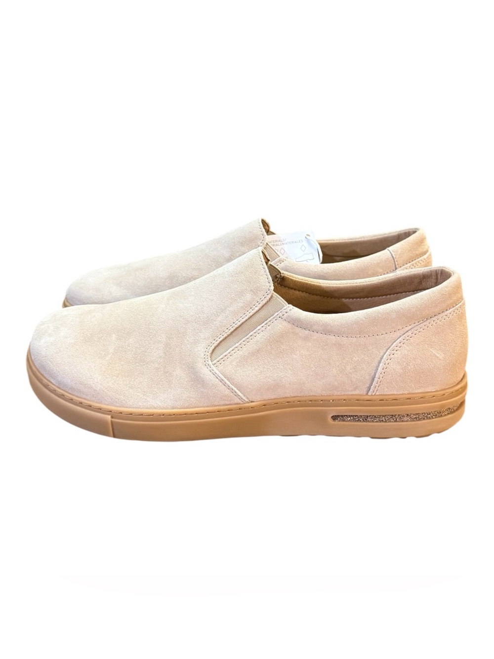 Birkenstock Oswego Suede Slip-On Shoes Sandcastle Beige Neutral Men’s Size 11 - Picture 3 of 11